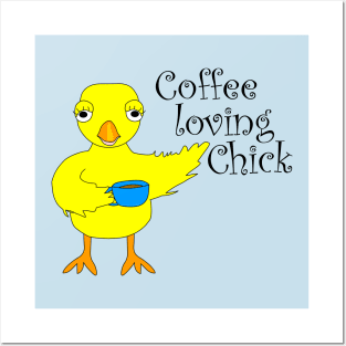 Coffee Chick Text Posters and Art